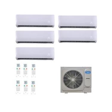 Imagem de Ar Condicionado VRF/Multi Split Inverter Midea Atom 48.000 BTUs (1x 12000 HW + 4x 9000...