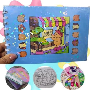 Imagem de Bobbie Goods Livro De Colorir Infantil Rosa 50 Páginas A5 Encadernado 