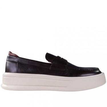 Imagem de Sapato Masculino Zariff Casual em Couro Bea006, Marrom, 44