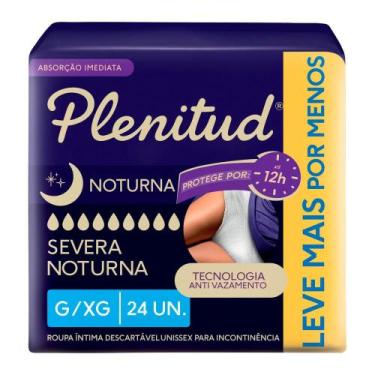 Imagem de Roupa Íntima Plenitud Noturna Unissex Tamanho G/XG 24 Unidades Descart