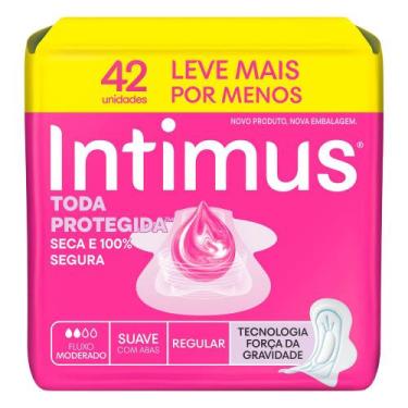 Imagem de Absorvente Intimus Toda Protegida Dia Suave com Abas 42 Unidades Leve 