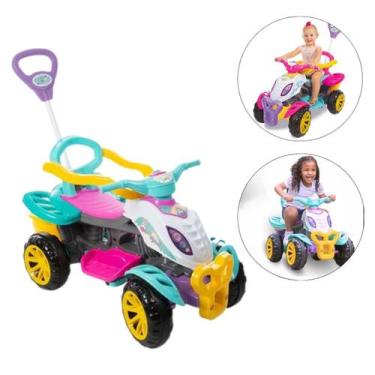 Imagem de Carrinho De Passeio Infantil Quadriciclo  2x1 com Pedal  - Maral