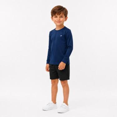 Imagem de Camisa Térmica Infantil Proteção Solar UV 50 Segunda Pele Praia Piscin