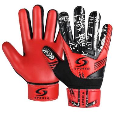 Imagem de Luvas de Goleiro SPORIA Juvenil Tamanho 6 Vermelho