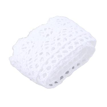 Imagem de Faixa de renda, fita de renda de padrão transparente reutilizável durável para decoração de roupas faça você mesmo para costura(Branco)