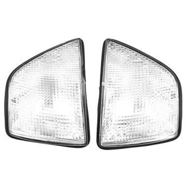 Imagem de Para luzes de canto E36 Yctze 1 par de capas de luz de canto do carro, capa de luz de canto branca para 3 séries 318i 325i E36 4DR Sedan & Wagon 1992-1998
