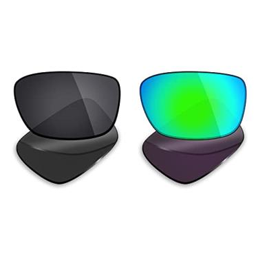 Imagem de 2 pares de lentes polarizadas de substituição da Mryok para óculos de sol Oakley Drop Point – Opções