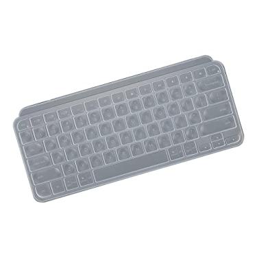 Imagem de Capa de teclado para Logitech MX Keys Mini | Protetor de teclado iluminado sem fio minimalista | Pele de teclado Bluetooth Compatível com mini acessórios Logitech MX Keys