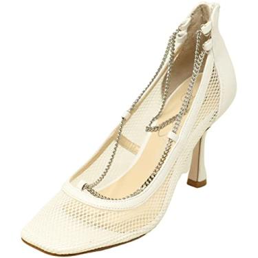 Imagem de Jessica Simpson Sapato feminino Orlanda, Rede arrastão branca, 34