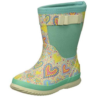 Imagem de Bota de chuva Neo da Northside para meninos preta/cinza 6 Médio para crianças pequenas