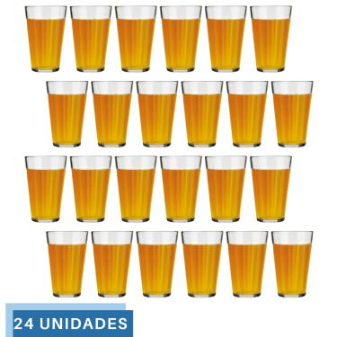 Imagem de Jogo 24 Copo Americano Long Drink 450ml Vidro Cerveja Nadir