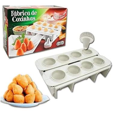 Imagem de Formas Fábrica Coxinha Coxinhas Salgado Modelador Faz 8 Coxinhas