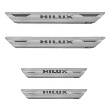 Imagem de Soleira Aço Inox Escovado Porta Mult Hilux 05/15