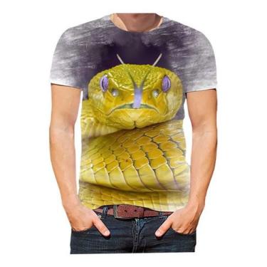 Imagem de Camisa Camiseta Cobra Serpente Anaconda Sucuri Bichos Hd 07 - Estilo K