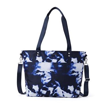 Imagem de Baggallini Bolsa Carryall, Tinta Tie Dye azul-marinho, Medium