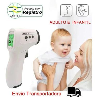 Imagem de Termômetro Digital Laser Infravermelho Corporal Febre Adulto