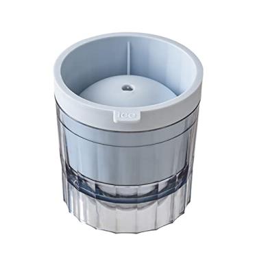 Imagem de Bandeja de cubo de gelo molde de bola de gelo de plástico transparente fabricação de cubo de gelo uísque coquetel prato de gelo molde de bola acessórios de barra de cozinha molde de cubo de gelo (cor: