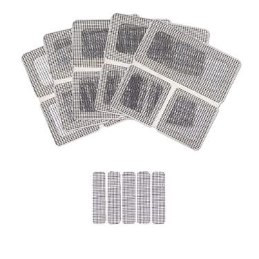 Imagem de Kit de reparo de tela de janela 20 remendos DGQ fita de reparo de tela de porta forte adesivo à prova d'água fibra de vidro coberto kit de reparo de tela de janela patch tela de vinil para reparo de furos de lágrimas