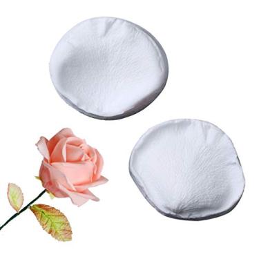 Imagem de Molde de silicone rosa pétala floral molde de veio para todos os fins para folhas de flores de goma para decoração de bolos, chocolate, artesanato de açúcar, decoração de bolo, argila