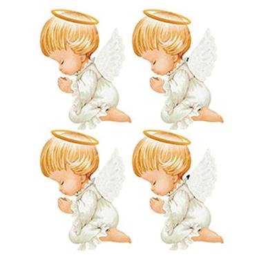 Imagem de Aplique MDF e Papel Litoarte 3 cm - Modelo APM3-183 Anjinho