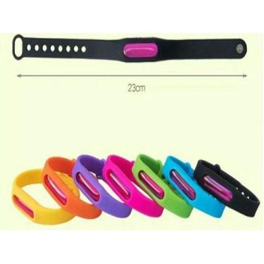 Imagem de Pulseira Anti Mosquito Repelente Natural com Citronela Kit Familiar com 4 Pulseiras Cores Sortidas