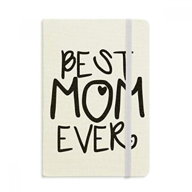 Imagem de Caderno Best Mom Ever Words para dia das mães, capa dura, diário clássico A5