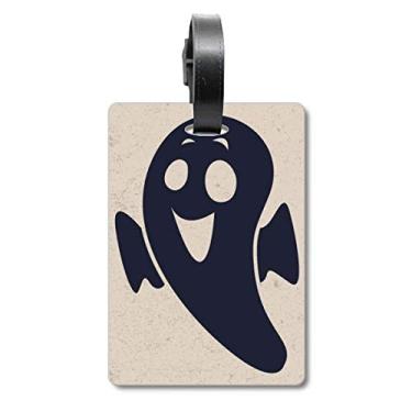 Imagem de Bolsa de mala de Halloween Emaciated Little Devil Etiqueta de bagagem para cartão de bagagem