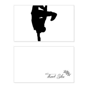 Imagem de Saltando dançarino esportes quebrando cartão de agradecimento aniversário aniversário comemoração casamento agradecimento