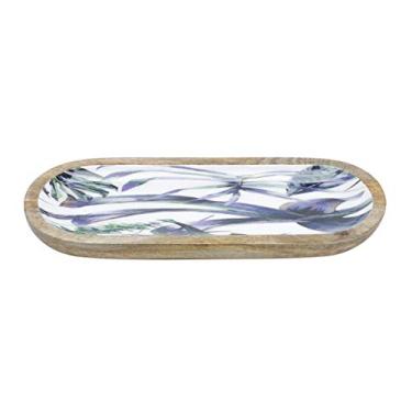 Imagem de TRAVESSA DE MADEIRA FLOWER 30X12X2,5cm