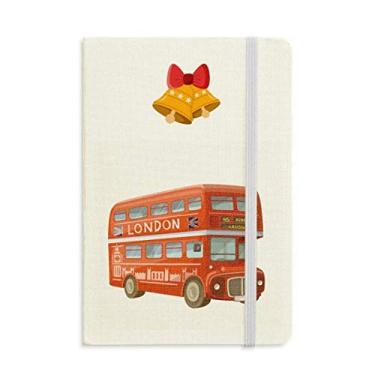 Imagem de Britain UK London Red Double Decker Bus Caderno Diário mas Jingling Bell