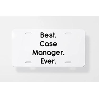 Imagem de Capa para placa de carro Best Case Manager Ever – Capa para placa de carro – Capa para placa de carro 15 x 30 cm