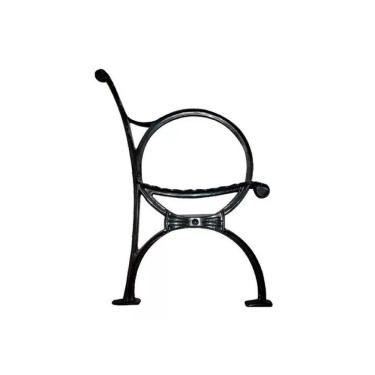 Imagem de Par Pé de Banco Praça Jardim Decoração Arco Íris em Ferro