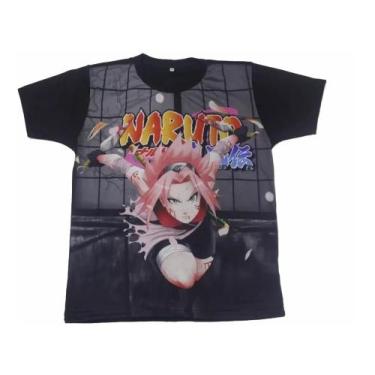 Imagem de Camiseta Sakura Haruno Blusa Adulto Unissex Anime Naruto A186 Bm - Ani