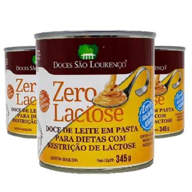 Imagem de Kit 3 Doce De Leite Zero Lac Zero Açucar S Lourenço 330G