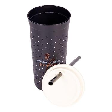 Imagem de COPO COM CANUDO SLIM - APRECIE AS COISAS SIMPLES Uatt?