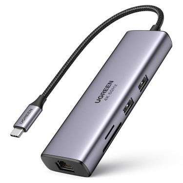 Imagem de Adaptador Hub Usb-C Ugreen 7 Em 1 Thunderbolt 3/4 100W Pd 4K