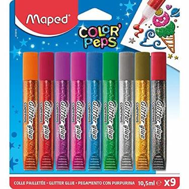Imagem de Cola Glitter, Maped, Color Peps, 813010, 9 Cores