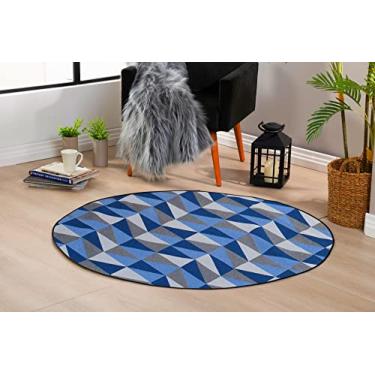 Imagem de Tapete Redondo 1,40 X 1,40 Jacquard Antiderrapante