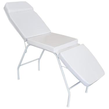 Imagem de Maca 3 Posições Reclinável Estética Branco For-Ty