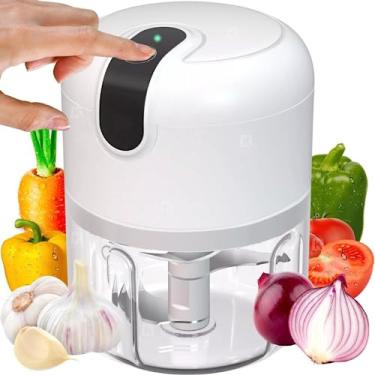 Imagem de Mini Processador Triturador sem Fio 3 Lâminas Inoxidável Elétrico 250ml USB Recarregável Marca Nosredna Shop