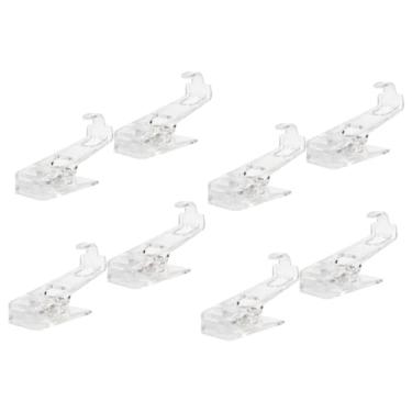 Imagem de Veemoon 8 Unidades Gancho Antiferrugem De Banheiro Com Clipe Transparente Clipes De Roupas De Clipes De Fixação De Meia Cabides De Bebê Com Clipes Estacas De Lavanderia À Prova De Vento