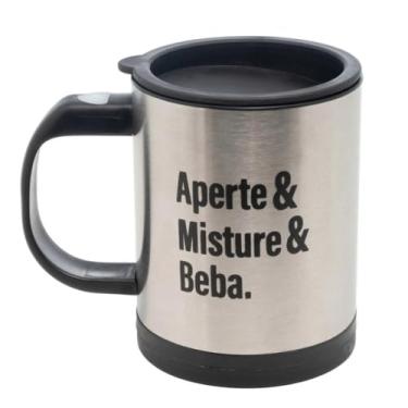 Imagem de LYOR - Caneca Mixer de Aço Inox com Tampa 380ml