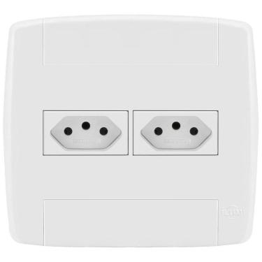 Imagem de Conjunto 2 Tomadas 10A 4X4- Ilumi Lev - 87040