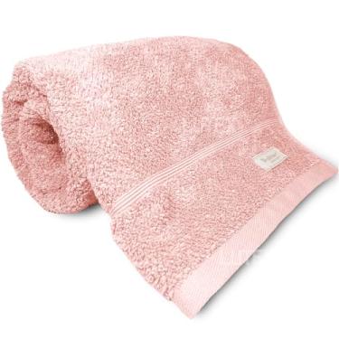Imagem de Toalha de Rosto Dohler Kairo 100% Algodão Egípcio Fio Penteado Macia Gramatura 500g/m2-50 x 90cm (Rosa 9933)