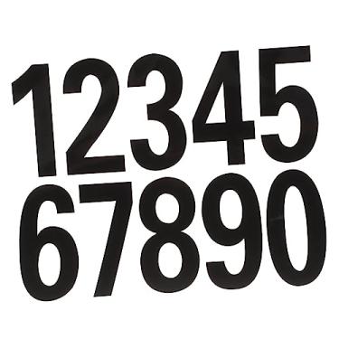 Imagem de HEMOTON 4 Folhas adesivos digitais etiqueta do logotipo adesivo de janelas colar nas letras etiqueta da letra da placa da porta reflexivo aplique adesivos refletivos PVC