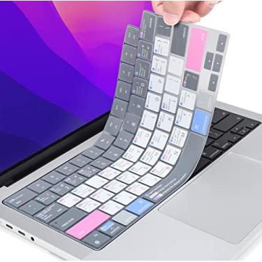 Imagem de CaseBuy Atalhos de cobertura de teclado para MacBook Air M4 para MacBook Air 2025-2022 de 13,6 polegadas com chip Apple M4 M3 M2 modelo A3240 A3113 A2681 MAC OS Atalho Teclas Atalho Protetor de