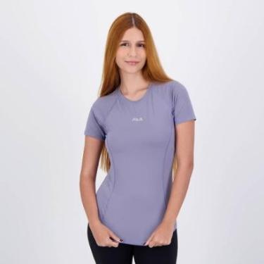 Imagem de Camiseta Fila Racer Feminina Azul-Feminino