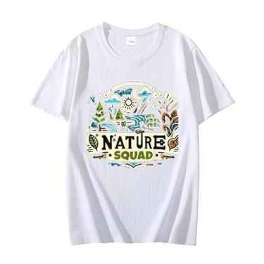 Imagem de Camiseta Nature Lover Squad Nature Shirts for Naturalists Fashion Graphic Unissex Camiseta Manga Curta, Branco, PP