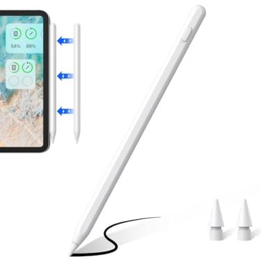 Imagem de iPad Pencil 2ª geração com carregamento magnético sem fio, caneta Stylus para iPad com rejeição de palma, compatível com iPad mini 6, iPad Air 5/4, iPad Pro 11 polegadas 3/2/1, iPad Pro 12,9 polegadas
