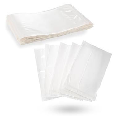 Imagem de Bolsa de plástico em branco para lista de embalagem, etiqueta de devolução - Manga de documentos de envio - Tamanho 15,5 cm x 25,4 cm por MT Products (100 peças)